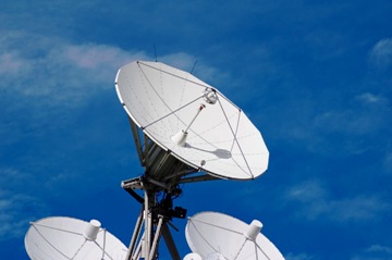 This photo of satellite TV dishes atop a television studio's roof was taken by David Ritter of Phoenix, Arizona.